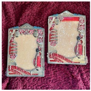 Vintage 1950-1953 Korean War Era set of two 5 X 7 Picture Frames